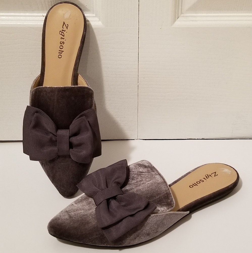 Slip on mules flats